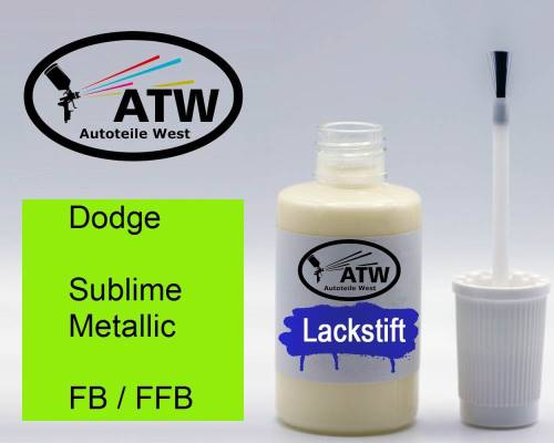 Dodge, Sublime Metallic, FB / FFB: 20ml Lackstift, von ATW Autoteile West.
